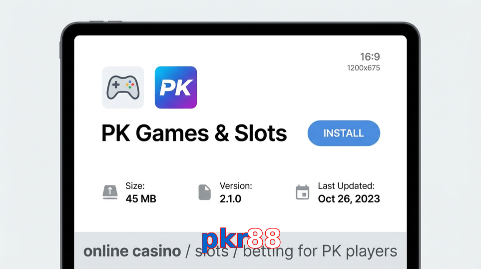Game list for Pkr88 gameapk section