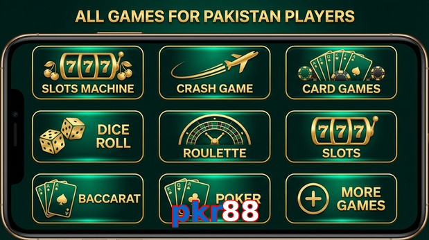 Main screen of Pkr88 games page for PK players