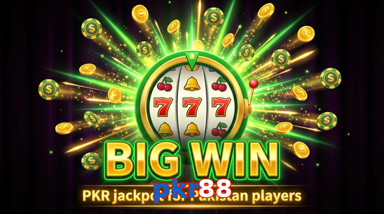 Big win animation on Pkr88 slot game